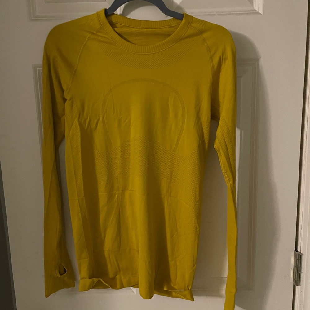 Lululemon Gold Long Sleeve Top